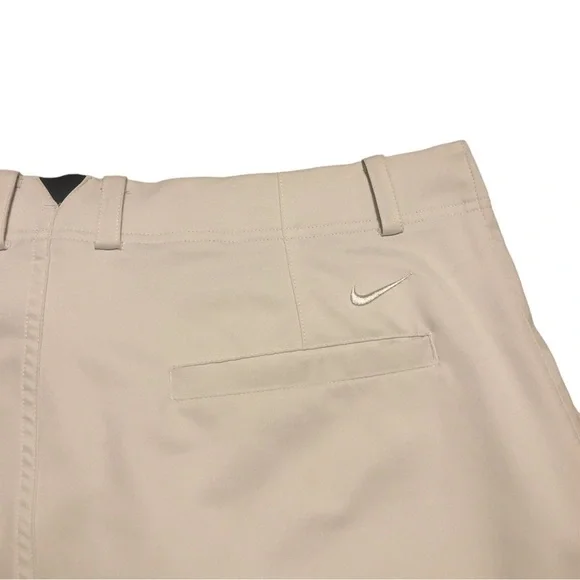 Nike Dri Fit Shorts Standard Fit Flat Front White Activewear Golfing Classic 34 - Picture 4 of 7